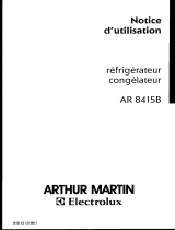 ARTHUR MARTIN ELECTROLUX AR8493B Manuel utilisateur