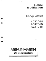 ARTHUR MARTIN ELECTROLUX AC5106N Manuel utilisateur