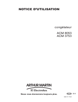ARTHUR MARTIN ACM8053 Manuel utilisateur