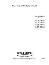 ARTHUR MARTIN ELECTROLUX ACN3058 Manuel utilisateur