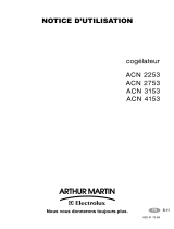 ARTHUR MARTIN ELECTROLUX ACN2253 Manuel utilisateur