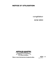 ARTHUR MARTIN ELECTROLUX ACM2653 Manuel utilisateur