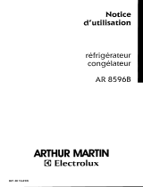 ARTHUR MARTIN ELECTROLUX AR8596BW Manuel utilisateur