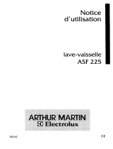 ARTHUR MARTIN ASF225 Manuel utilisateur