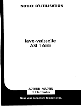 ARTHUR MARTIN ELECTROLUX ASI1655-X Manuel utilisateur