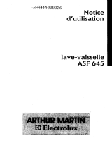 ARTHUR MARTIN ASF645-W             Manuel utilisateur
