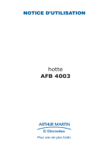 ARTHUR MARTIN AFB4003X Manuel utilisateur