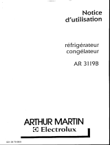 ARTHUR MARTIN AR3119B Manuel utilisateur