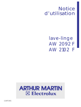 ARTHUR MARTIN AW2102F Manuel utilisateur
