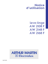 ARTHUR MARTIN AW2108F Manuel utilisateur
