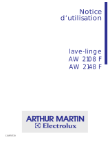 ARTHUR MARTIN AW2108F Manuel utilisateur