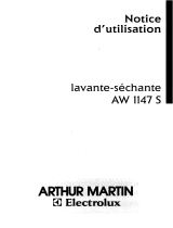 ARTHUR MARTIN ELECTROLUX AW1147S Manuel utilisateur