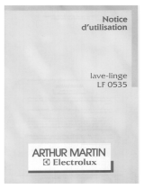 ARTHUR MARTIN ELECTROLUX LF0535 Manuel utilisateur