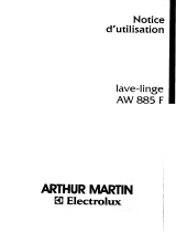 ARTHUR MARTIN ELECTROLUX AW885F Manuel utilisateur