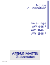 ARTHUR MARTIN ELECTROLUX AW1246F Manuel utilisateur