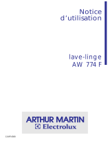 ARTHUR MARTIN ELECTROLUX AW774F Manuel utilisateur