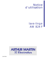 ARTHUR MARTIN ELECTROLUX AW824F Manuel utilisateur