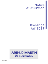 ARTHUR MARTIN AW863F Manuel utilisateur