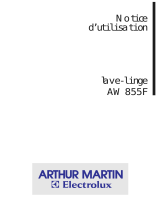 ARTHUR MARTIN ELECTROLUX AW855F Manuel utilisateur