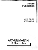 ARTHUR MARTIN AW910F Manuel utilisateur