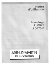 ARTHUR MARTIN ELECTROLUX LI0975 Manuel utilisateur