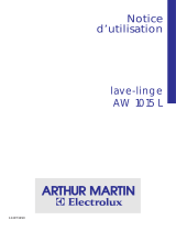 ARTHUR MARTIN ELECTROLUX AW1015L Manuel utilisateur