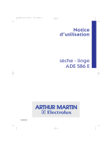 ARTHUR MARTIN ELECTROLUX ADE586E Manuel utilisateur