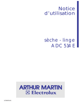 ARTHUR MARTIN ADC514E Manuel utilisateur