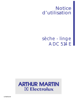 ARTHUR MARTIN ELECTROLUX ADC514E Manuel utilisateur