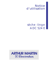 ARTHUR MARTIN ELECTROLUX ADC524E Manuel utilisateur