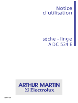 ARTHUR MARTIN ELECTROLUX ADC534E Manuel utilisateur