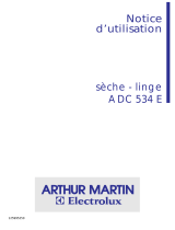 ARTHUR MARTIN ADC534E Manuel utilisateur