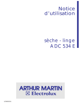 ARTHUR MARTIN ELECTROLUX ADC534E Manuel utilisateur