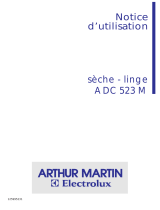 ARTHUR MARTIN ELECTROLUX ADC523M Manuel utilisateur