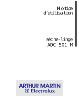 ARTHUR MARTIN ELECTROLUX ADC501M Manuel utilisateur