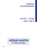 ARTHUR MARTIN ELECTROLUX ADC516E Manuel utilisateur