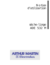 ARTHUR MARTIN ELECTROLUX ADE532M Manuel utilisateur