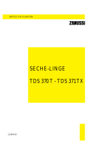 Zanussi TDS371TX Manuel utilisateur