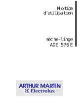 ARTHUR MARTIN ADE576E Manuel utilisateur