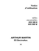 ARTHUR MARTIN ELECTROLUX AVG500N Manuel utilisateur