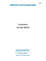 ARTHUR MARTIN ELECTROLUX GV683MCW Manuel utilisateur