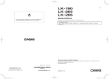 Casio LK-265 Manuel utilisateur