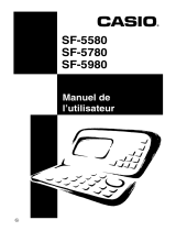 Casio SF-5580 Le manuel du propriétaire