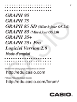 Casio GRAPH 25+ Pro, GRAPH 35+, GRAPH 75, GRAPH 85, GRAPH 85SD, GRAPH 95 Mode d'emploi