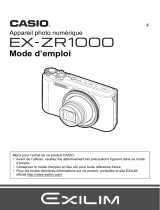 Casio EX-ZR1000 Manuel utilisateur