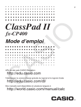 Casio ClassPad II fx-CP400 Mode d'emploi