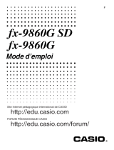 Casio fx-9860G, fx-9860G SD Mode d'emploi