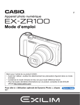 Casio EX-ZR100 (For North American customers) Mode d'emploi
