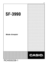 Casio SF-3990 Manuel utilisateur