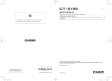 Casio CT-X700 Manuel utilisateur